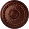 Ekena Millwork Brunswick Ceiling Medallion (Fits Canopies up to 4 1/2"), 27"OD x 2 1/2"P, Antique Copper CM27BRACS - alternate 1